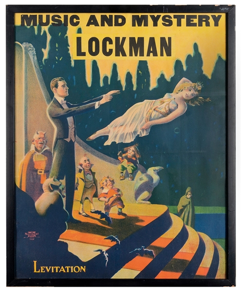  [STOCK POSTER] Music and Magic. Lockman. Levitation. Chicag...