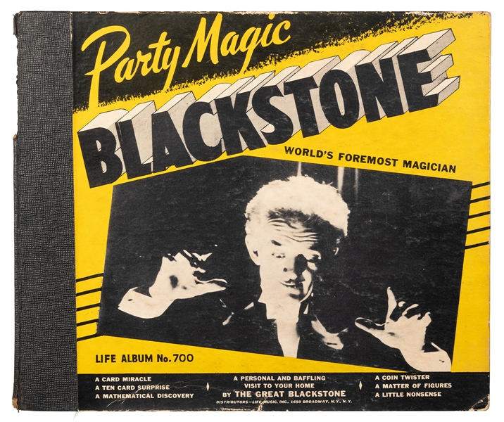  BLACKSTONE, Harry. Blackstone Party Magic 78rpm Record Set,...