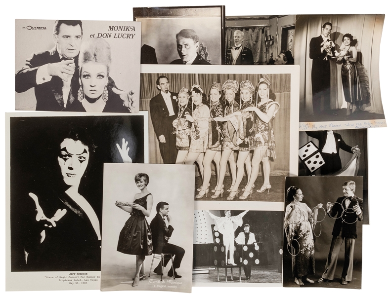  [PHOTOGRAPHS] Over 200 Vintage  Photographs of Magicians, S...