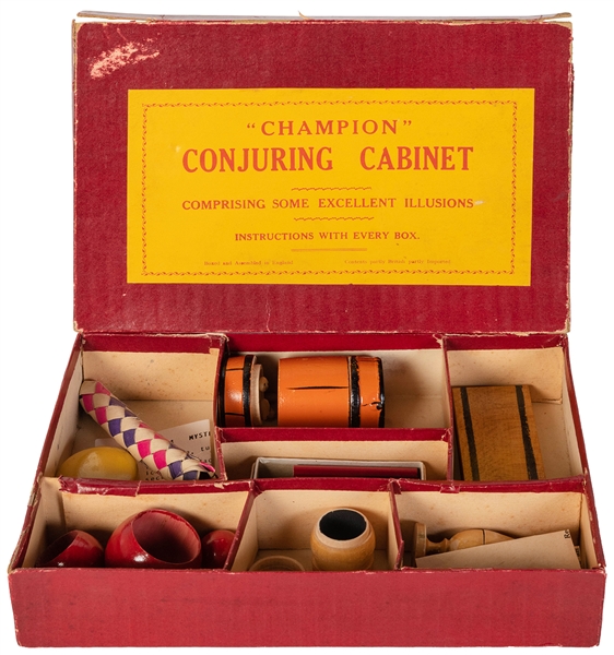  Champion Conjuring Cabinet Magic Set. British, ca. 1935. Vi...