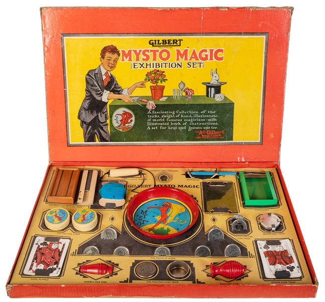  Mysto Magic Set No. 3A. New Haven, A.C. Gilbert Co., 1940s....