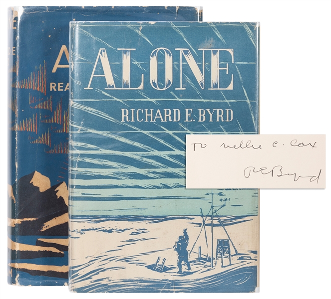  BYRD, Richard Evelyn (1888–1957). Alone. New York: G. P. Pu...