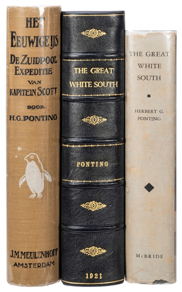  PONTING, Herbert G. (1870–1935). The Great White South: Bei...