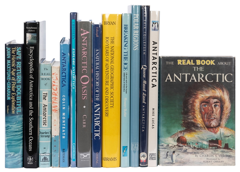  [ANTARCTIC EXPLORATION]. A collection of over 130 general p...