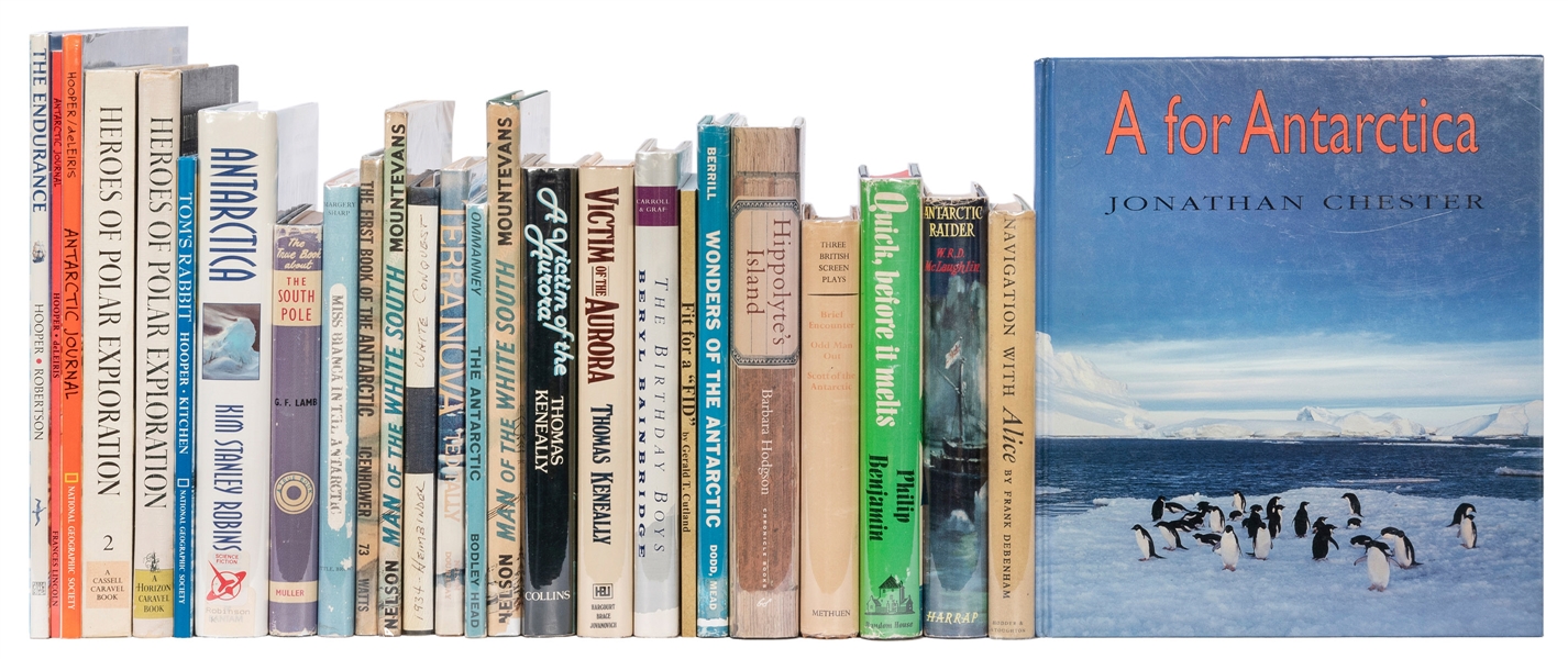  [ANTARCTIC EXPLORATION]. A group of 40 fiction and children...