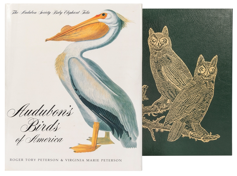  [AUDUBON]. Pair of Audubon’s Baby Elephant Folios, includin...