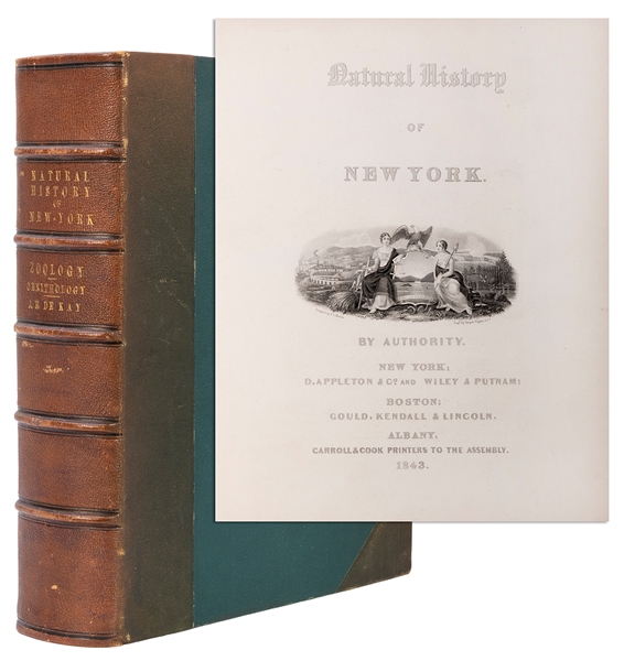  DE KAY, James G. Zoology of New–York, or the New–York Fauna...