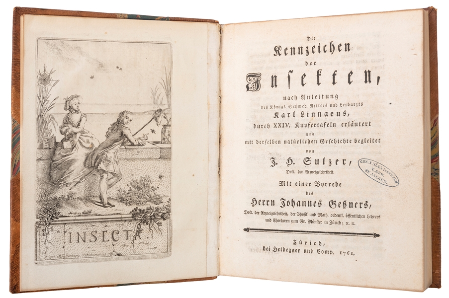  [ENTOMOLOGY]. SULZER, Johann Heinrich (1735–1813). Die Kenn...
