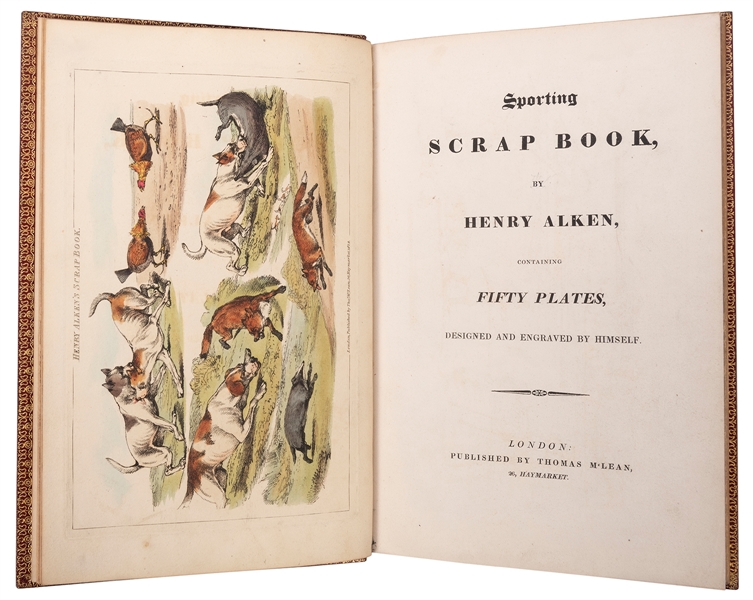  [SPORTING]. ALKEN, Henry (1785–1851). Sporting Scrap Book. ...