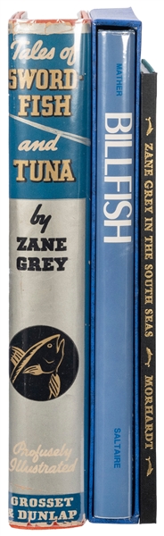  [ANGLING]. Three titles, including: GREY, Zane. Tales of Sw...