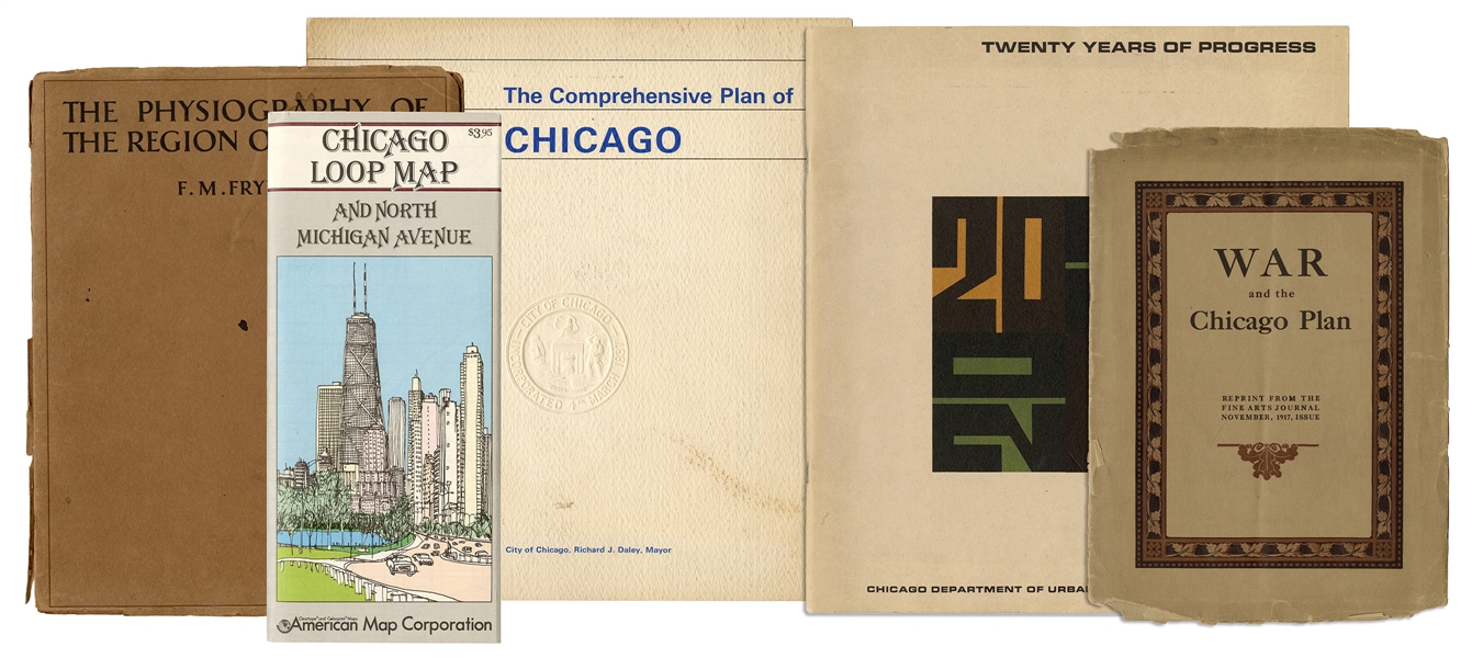  [ARCHITECTURE – CHICAGO CITY PLANNING]. A group of 4 titles...