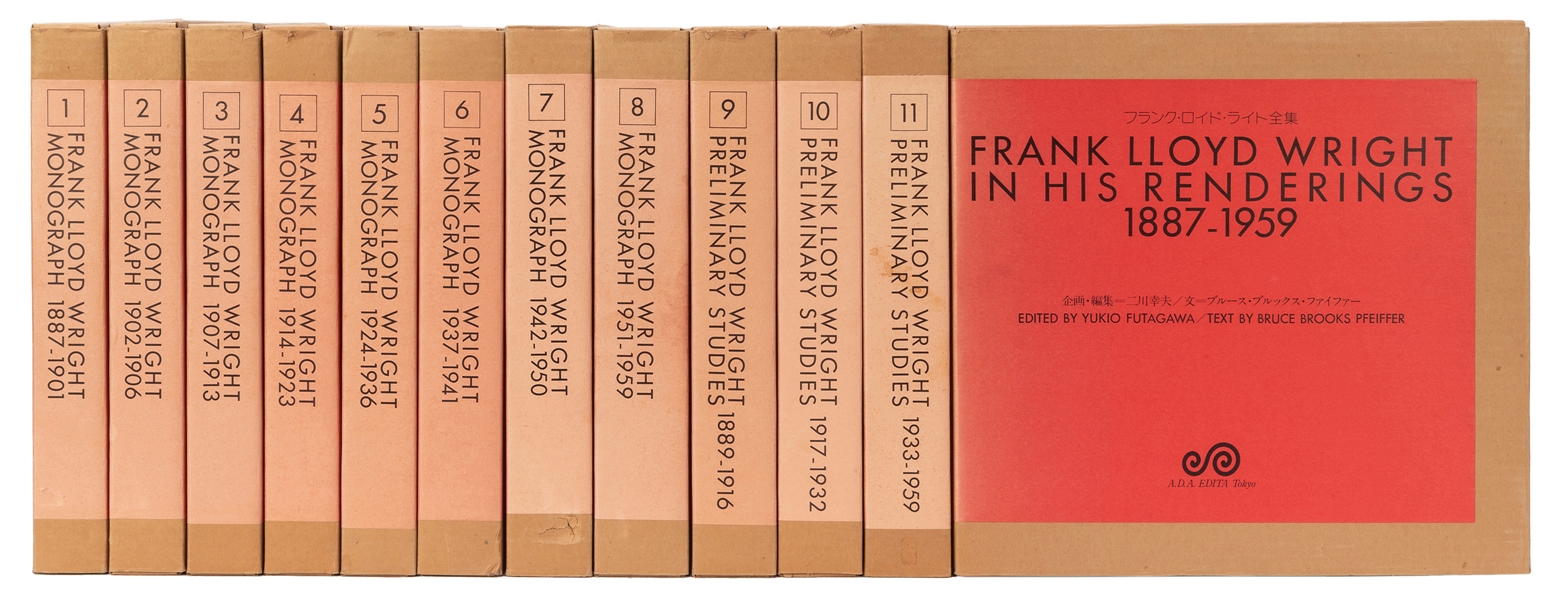  [ARCHITECTURE]. Frank Lloyd Wright: Monograph [and] Prelimi...