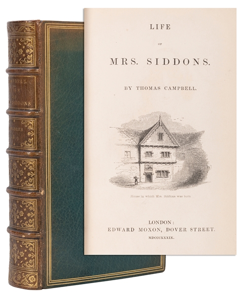  [BINDING]. CAMPBELL, Thomas (1777–1844). Life of Mrs. Siddo...