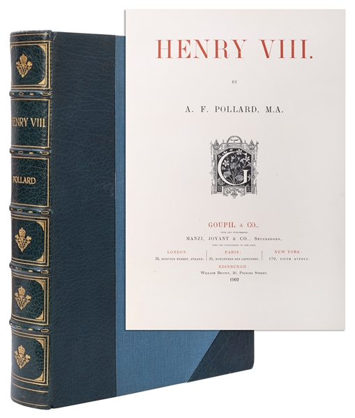  [BINDING]. POLLARD, Albert Frederick (1869–1948). Henry VII...