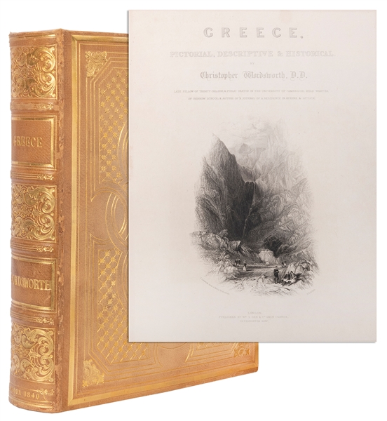  [BINDING]. WORDSWORTH, Christopher (1807–1885). Greece: Pic...