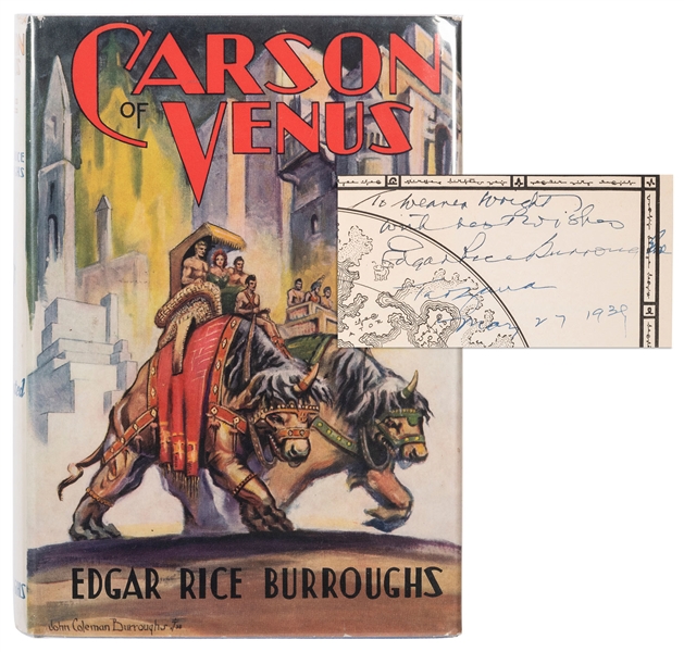 BURROUGHS, Edgar Rice (1875–1950). Carson of Venus. Tarzana...