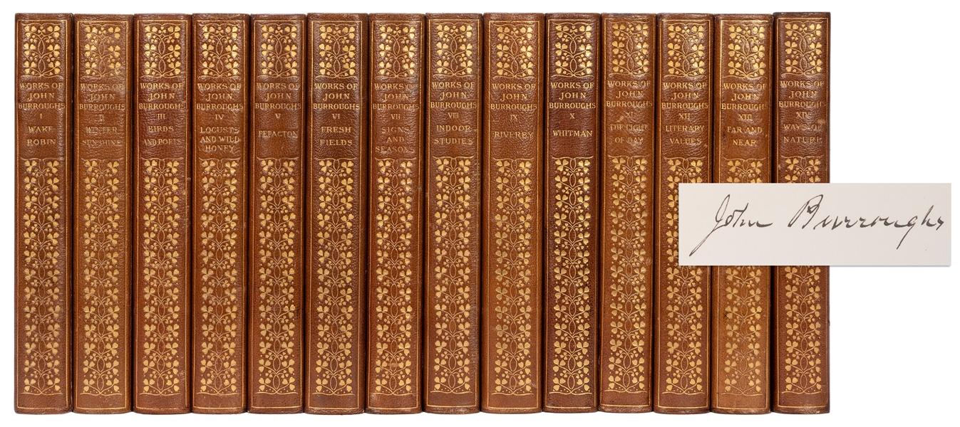  BURROUGHS, John (1837–1921). The Writings of… Boston and Ne...