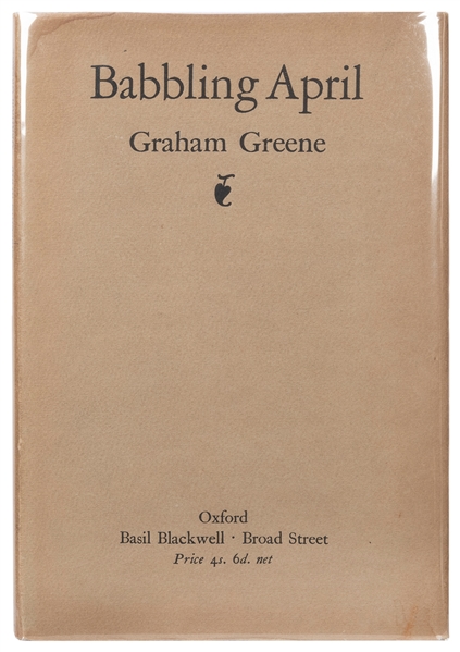  GREENE, Graham (1904–1991). Babbling April. Oxford: Basil B...
