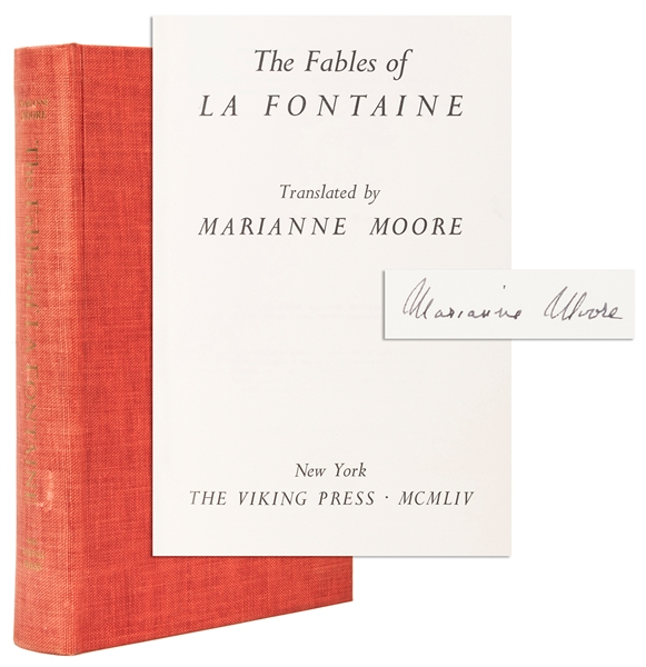  [LA FONTAINE, Jean de (1621–1695)]. –– MOORE, Marianne, tra...