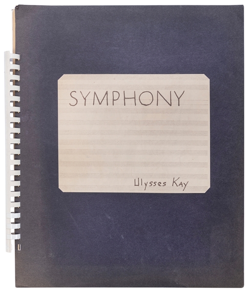  [MUSIC]. KAY, Ulysses (1917–1995). Mimeographed Manuscript ...