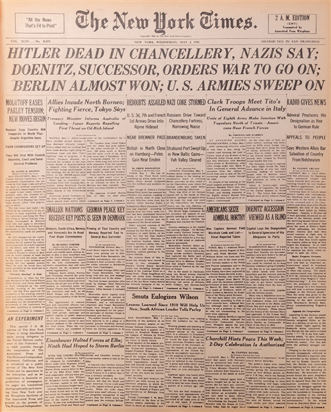  [UNITED NATIONS]. San Francisco Conference New York Times B...