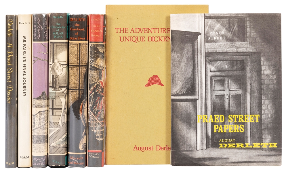  DERLETH, August (1909–1971). A Group of 8 titles, including...