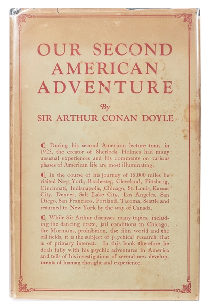 DOYLE, Arthur Conan (1859–1930). Our Second American Advent...