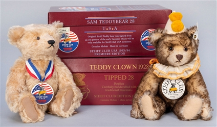  Pair of Steiff Club 1993/94 Teddy Bears. Including: Steiff ...