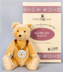  Steiff Club Baby Teddy Bear 1946 / 1995/96 LE Replica. Numb...