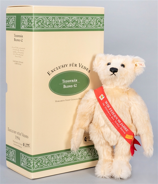  Steiff Vedes 1994 Blond LE Teddy Bear. Limited edition of 6...