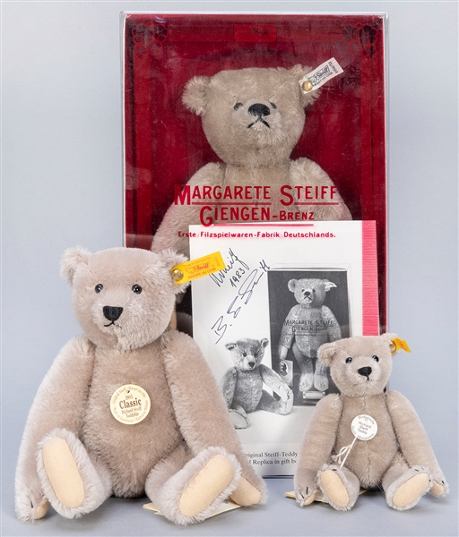  Richard Steiff Teddy Bears Trio. Including Teddy Bear Model...