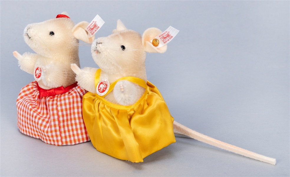  Steiff Town Mouse & Country Mouse Pair Prototype / NFS Samp...