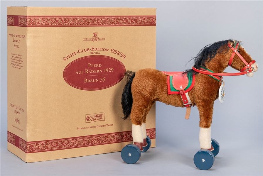  Steiff Club 1929/1998 Horse on Wheels LE. Number 804 from t...