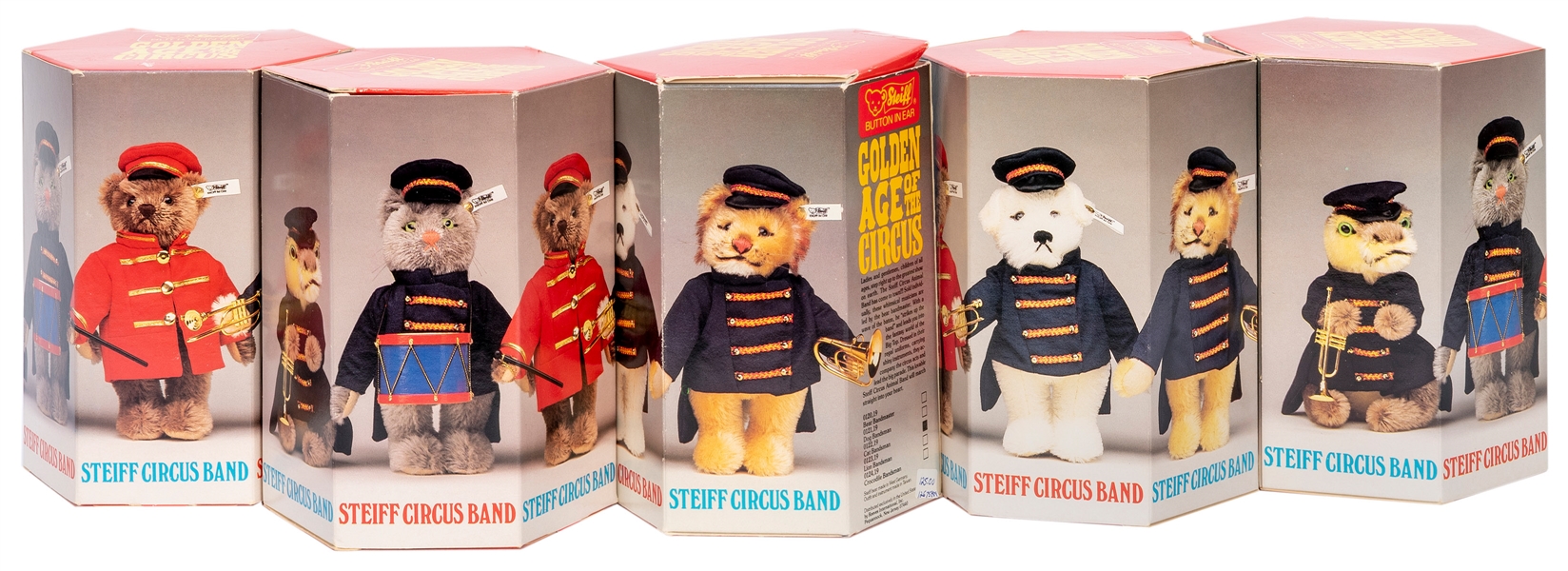 Lot Detail - Steiff Golden Age of the Circus Complete Set in 