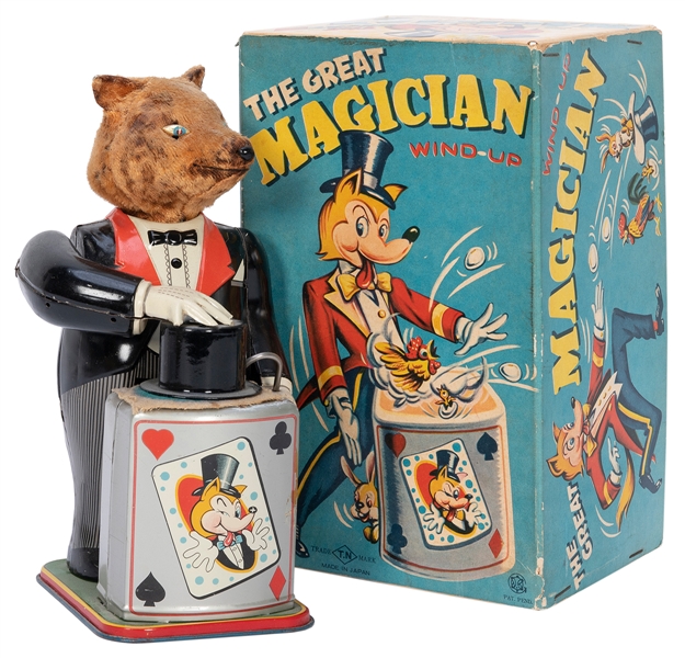  The Great Magician Wind-Up Toy. Japan: T.N., 1950s. Litho t...