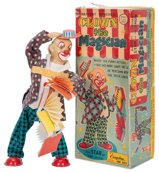  Clown the Magician Toy. Japan: Cragstan, 1950s. Battery ope...
