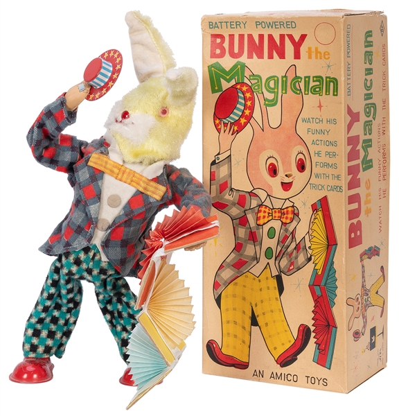  Bunny Magician Toy. Japan: Amico Toys, 1950s. Battery opera...