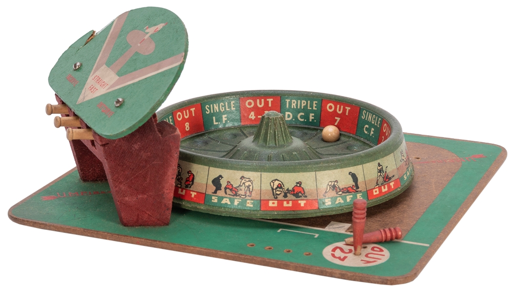  Pro Basbeall Roulette Wheel Game. PM Game Co., 1946. Early ...