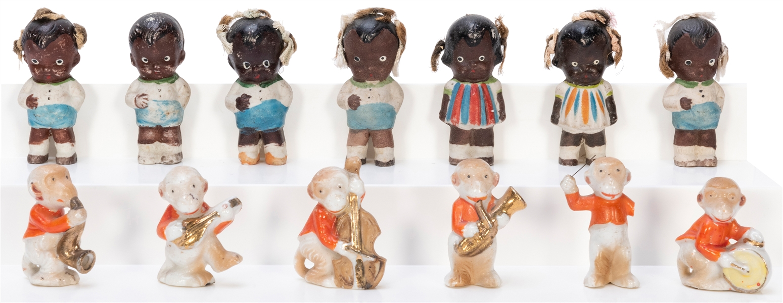  Pair of Children’s Ceramic Figurine Sets. Including a set o...