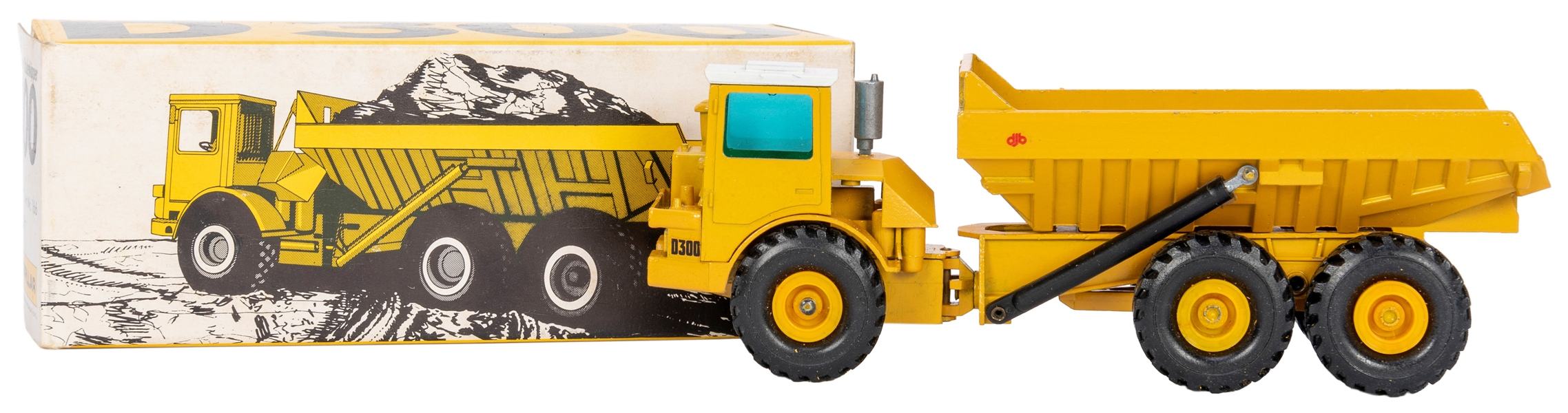  NZG Caterpillar Cat D300 Dump Truck No. 166. Made in W. Ger...