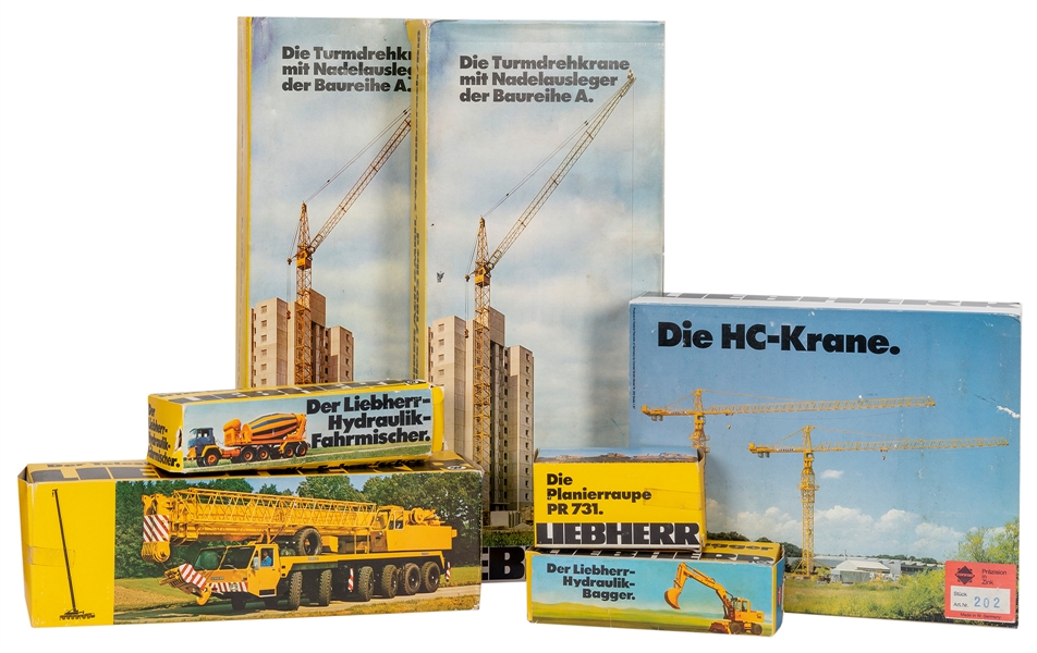  Gescha / Liebherr Tower Cranes, Cement Mixer, Excavator, an...