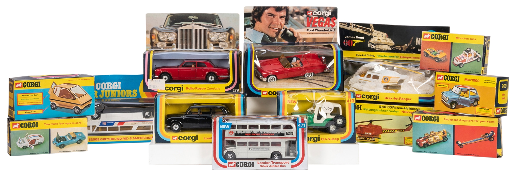  Lot of 13 Corgi Cars and Other Vehicles. Including No. 930 ...