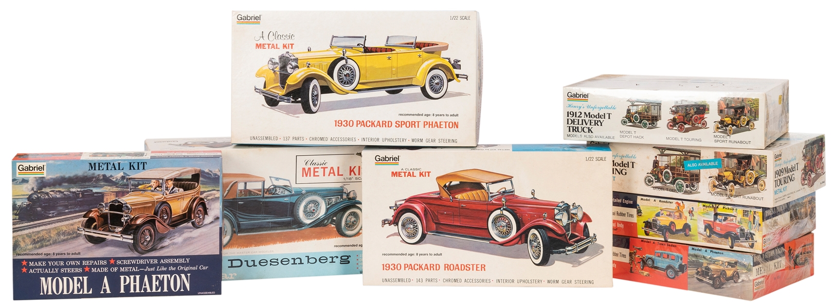  Lot of 8 Gabriel Classic Car Scale Models. Including: 1930 ...