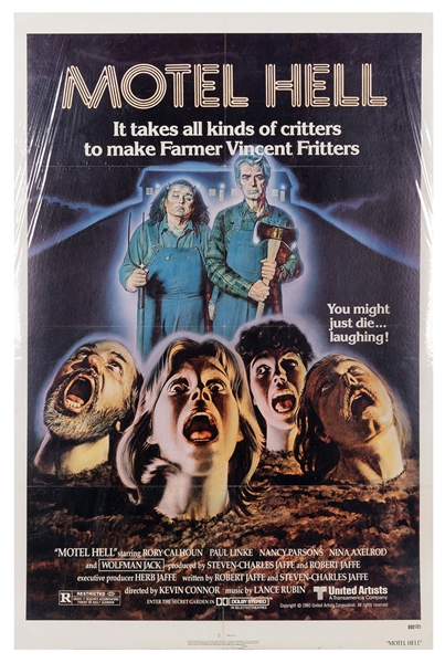  Motel Hell. United Artists, 1980. One sheet poster depicts ...