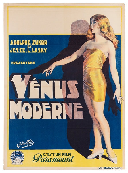  The American Venus. Paramount Pictures, 1926. Full color li...