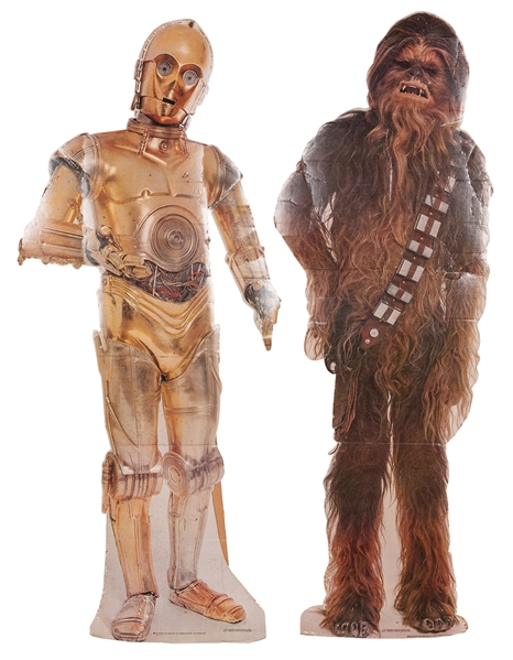  Star Wars Chewbacca and C-3PO Life Size Standees. USA: Fact...