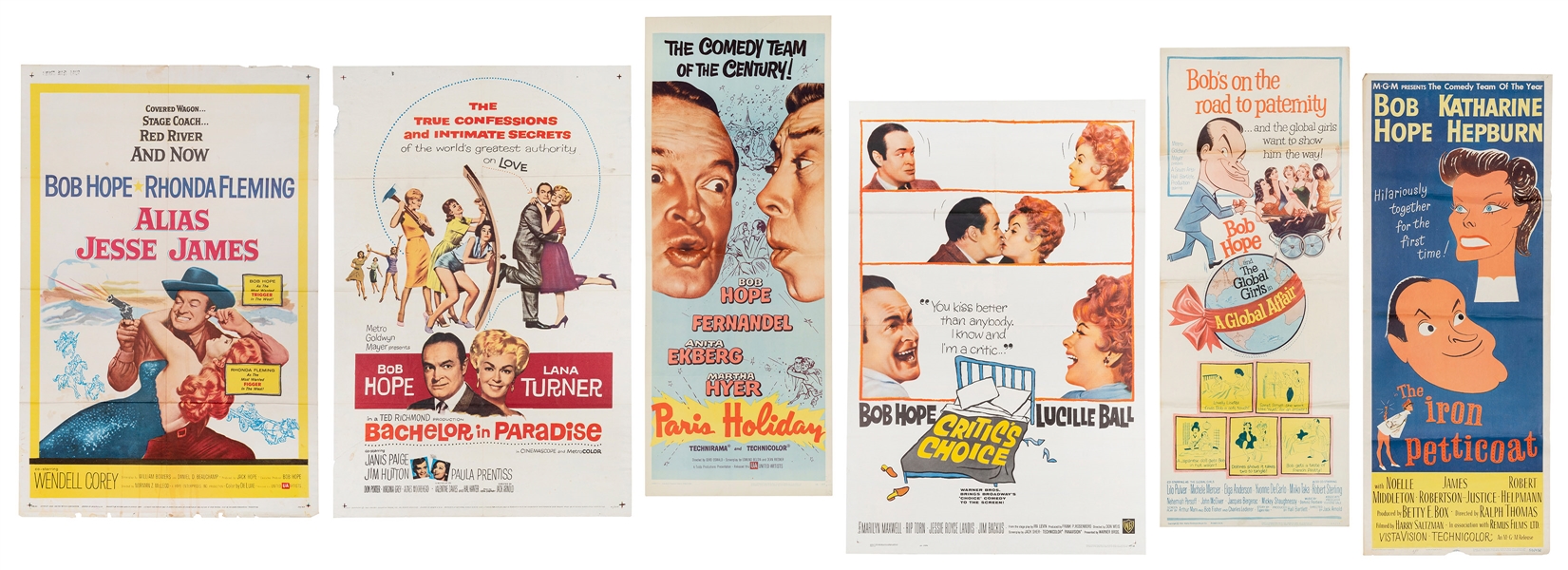  Collection of Bob Hope Movie Posters and Stills. 24 pieces ...