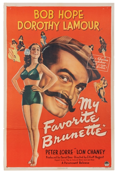  My Favorite Brunette. Paramount, 1947. One sheet (41 x 27”)...
