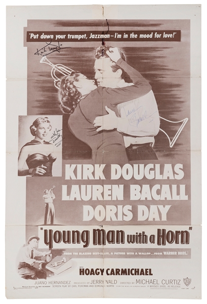  Young Man with a Horn [Signed]. Warner Bros., R-1957. One s...