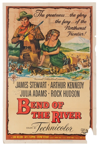  Bend of the River [Signed by Jimmy Stewart]. Universal Inte...